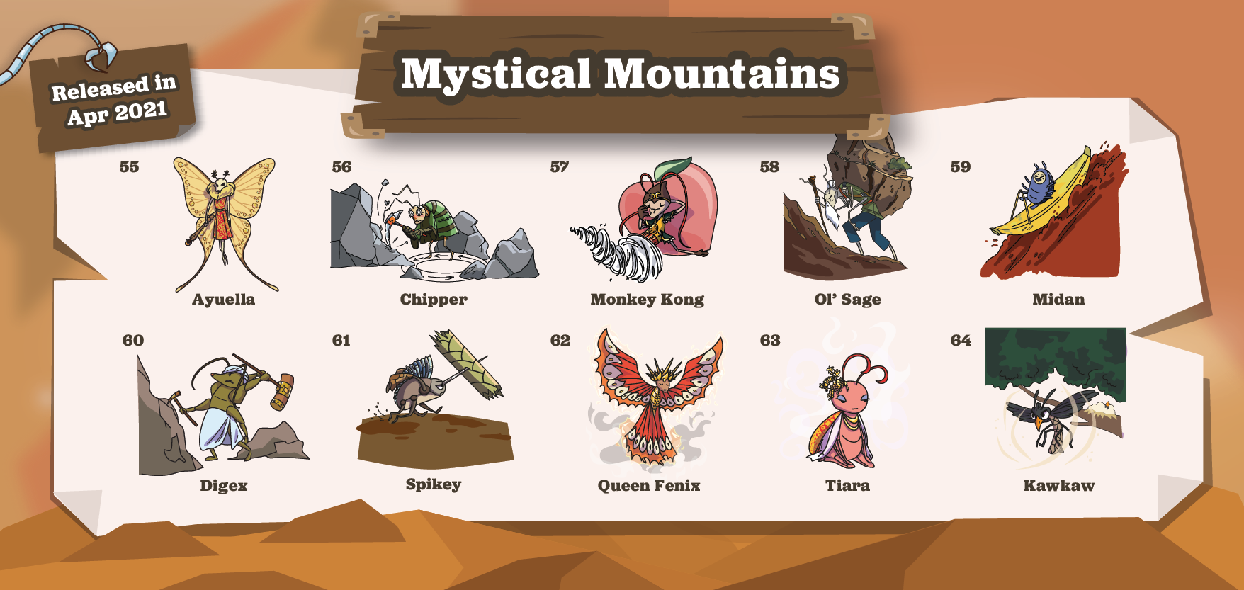 List of Mystical Mountains Bugs